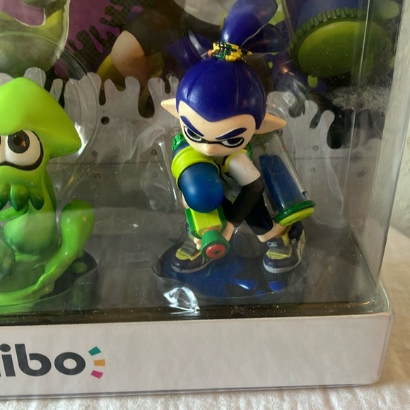 Nintendo: 2015 Splatoon Amiibo Set - Green, Blue, Orange - Picture 5 of 16